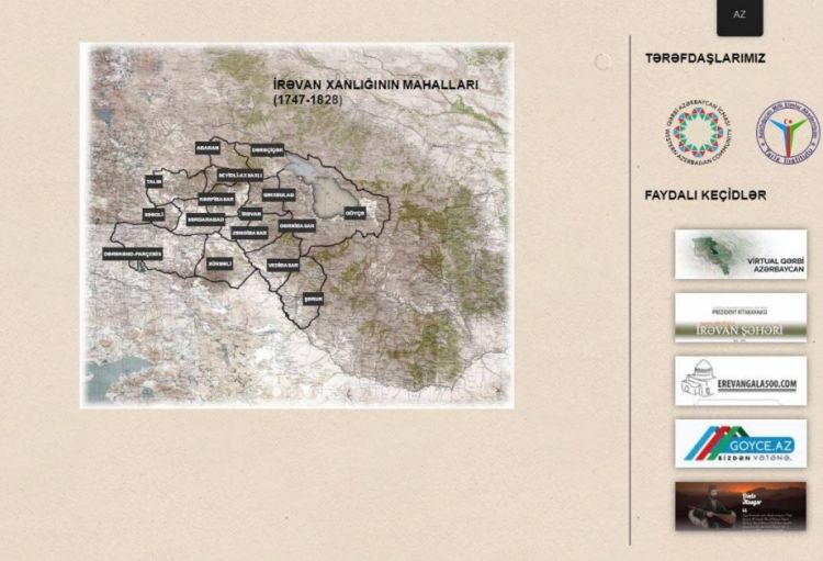 “Qərbi Azərbaycan: Maddi və mədəni irsimiz” layihəsi çərçivəsində hazırlanmış saytı fəaliyyətə başlayıb