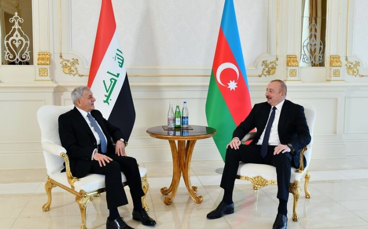 Azərbaycan və İraq prezidentlərinin təkbətək görüşü keçirilib<font color='red'> - YENİLƏNİB 2</font>