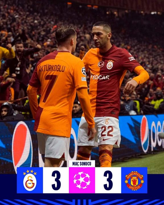 "Qalatasaray" - "Mançester Yunayted" oyununda 6 qol vurulub, qalib müəyyənləşməyib