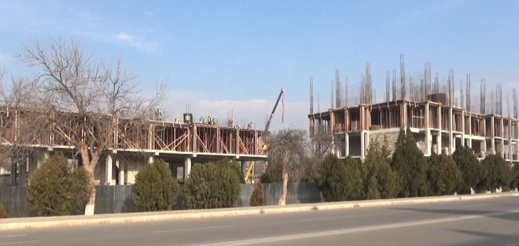 Şərur rayonunda yeni yaşayış kompleksinin inşası davam etdirilir<font color=red> - VİDEO</font>