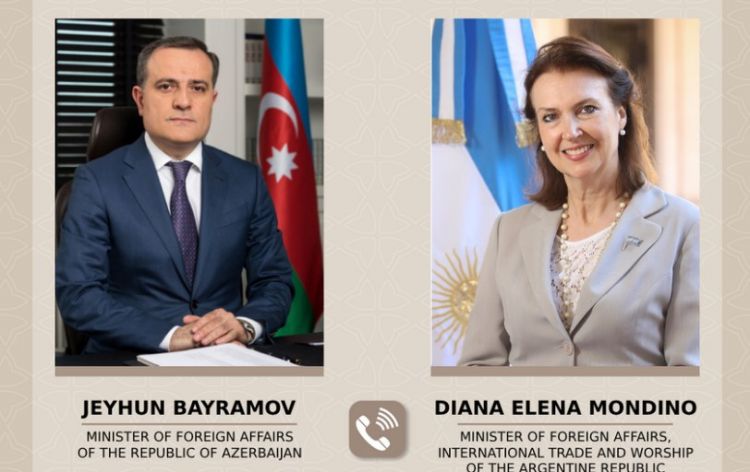 Ceyhun Bayramov argentinalı həmkarı ilə əməkdaşlıq məsələlərini müzakirə edib