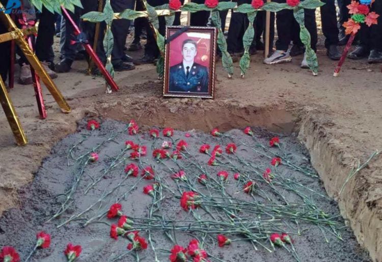 Şəhid hərbçimiz Hacıəli Qasımov Tovuzda dəfn olunub<font color=red> - FOTOLAR</font>