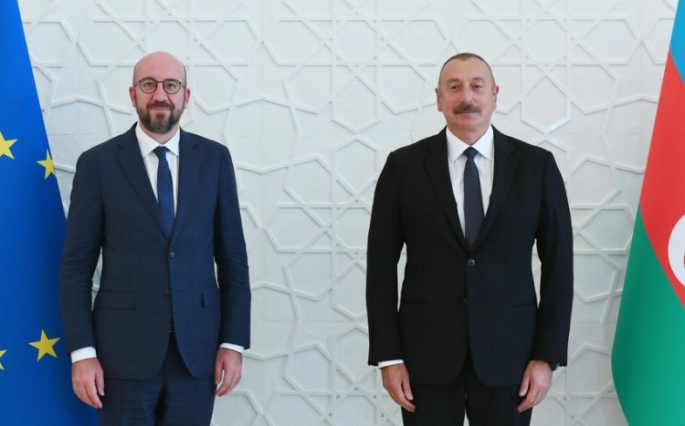 Şarl Mişel Prezident İlham Əliyevi seçkilərdə qələbə qazanması münasibətilə təbrik edib