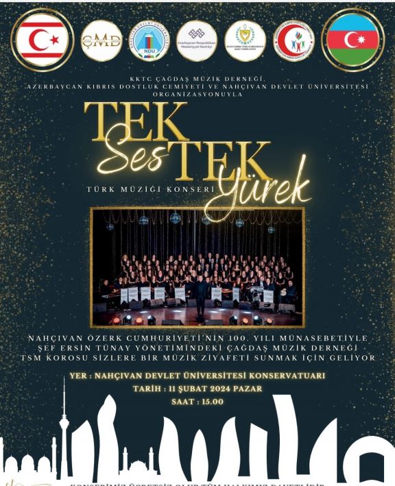 Kipr Türk Respublikasının Çağdaş Musiqi Dərnəyinin Xor kollektivi Naxçıvana səfər edəcək<font color=red> - FOTOLAR</font>