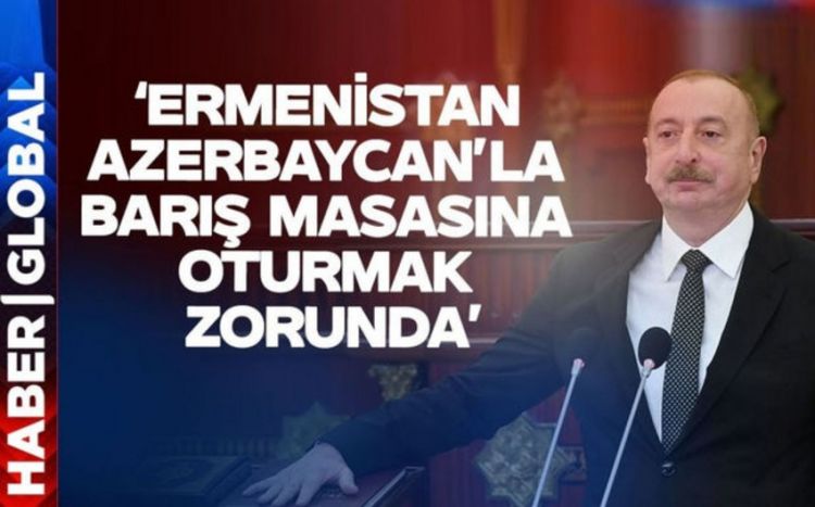 Haber Global: Ermənistan Azərbaycanla sülh masasına oturmağa məcburdur<font color=red> - VİDEO</font>