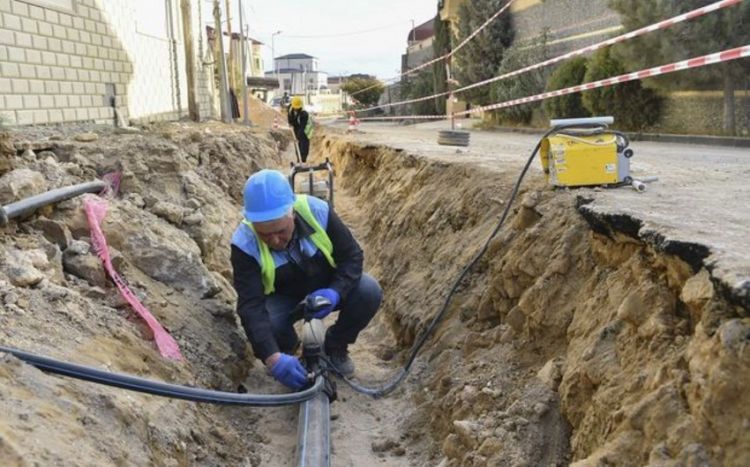 Naxçıvanda 2 700 metrlik yeni su xətti çəkilir