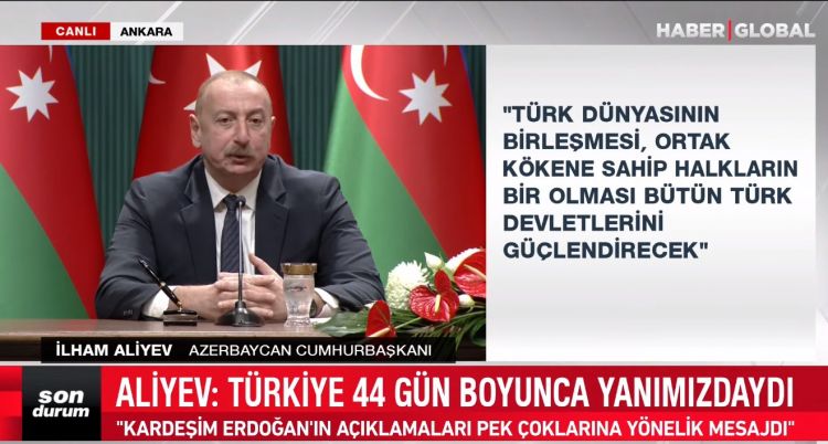 Prezident İlham Əliyev: Bu gün Türkiyə-Azərbaycan Avrasiya üçün önəmli amilə çevrilib