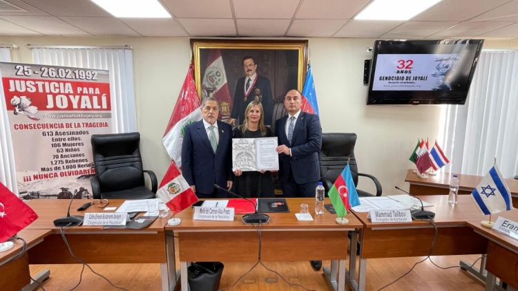 Peru Konqresi Xocalı soyqırımının ildönümü ilə bağlı bəyanat qəbul edib<font color=red> - FOTOLAR</font>