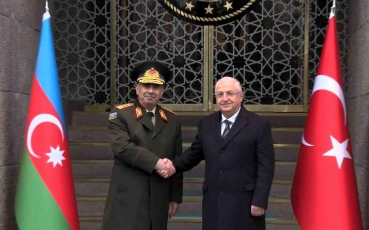 Ankarada Azərbaycan və Türkiyə müdafiə nazirlərinin görüşü olub
