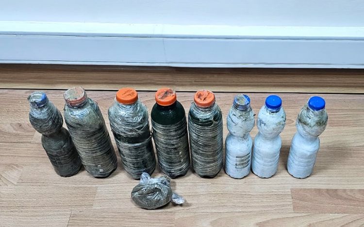 İrandan plastik su qablarında külli miqdarda heroinin Azərbaycana keçirilməsinin qarşısı alınıb