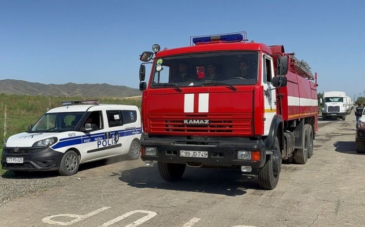 Ağdərədə yanğınsöndürmə avtomobili qəza edib, ölən və xəsarət alanlar var