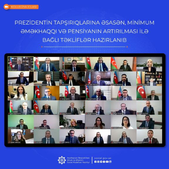 Minimum əməkhaqqı və pensiyanın artırılması ilə bağlı təkliflər hazırlanıb