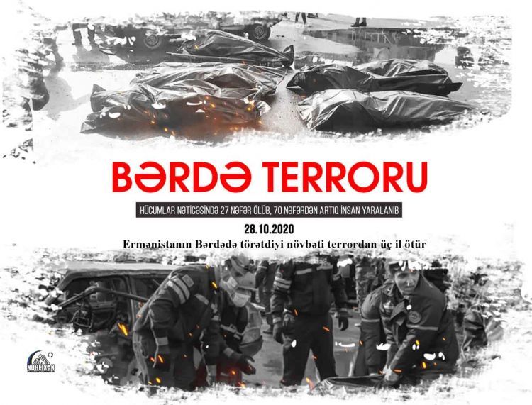 Ermənistanın Bərdədə törətdiyi terrordan dörd il ötür