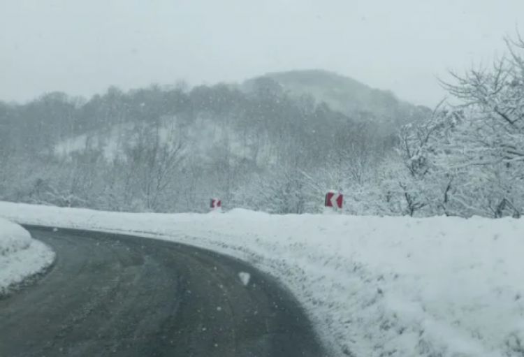 Güclü qar Gürcüstanın magistral avtomobil yollarında ciddi problemlər yaradıb 