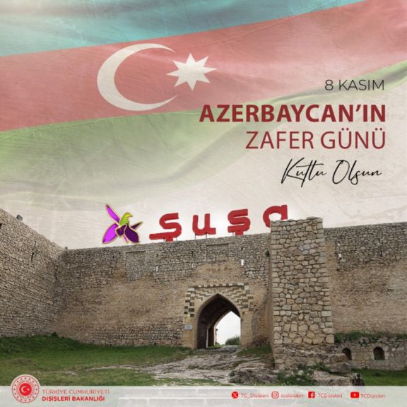 Türkiyə XİN Zəfər Günü münasibətilə Azərbaycanı təbrik edib