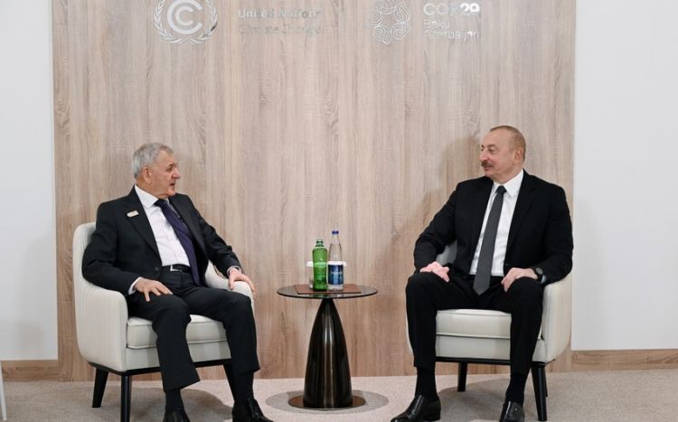 İlham Əliyev İraq Prezidenti ilə görüşüb<font color=red> - FOTOLAR</font>