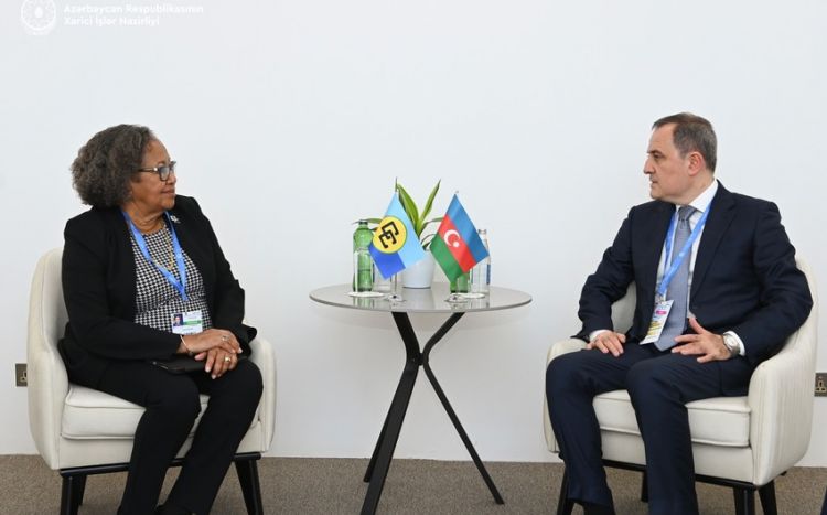 Azərbaycan XİN başçısı COP29 çərçivəsində CARICOM-un baş katibi ilə danışıqlar aparıb