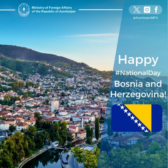 Azərbaycan XİN Bosniya və Herseqovinanı Milli Günü münasibətilə təbrik edib
