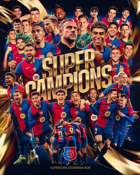 “Barselona” Superkubokun qalibi olub