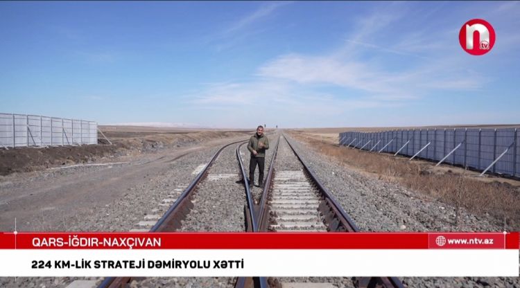 Qars-Naxçıvan dəmiryolundan ilk REPORTAJ<font color=red> - VİDEO</font>