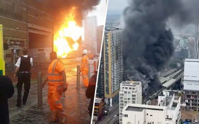 Londonda güclü partlayış olub