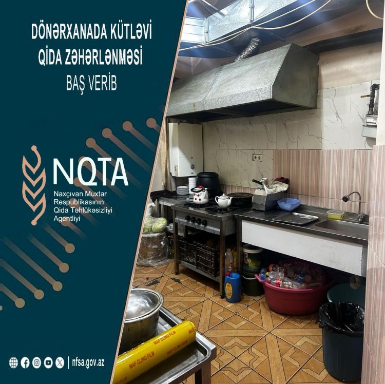 Naxçıvanda dönərxanada kütləvi qida zəhərlənməsi baş verib