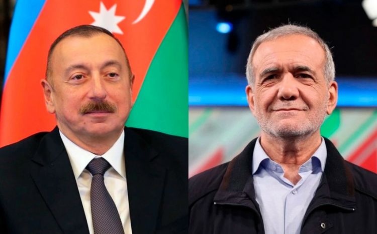Prezident İlham Əliyevlə Məsud Pezeşkian arasında telefon danışığı olub