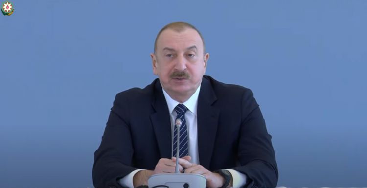 Azərbaycan Prezidenti: Sülh sazişinə gəldikdə, top ermənilərin tərəfindədir