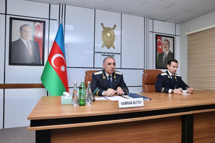 Baş prokuror Kamran Əliyev Xankəndi şəhərində əməliyyat müşavirəsi keçirib<font color=red> - FOTOLAR</font>