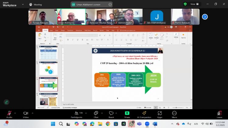 Dövlət İdarəçilik Akademiyası və Naxçıvan Təlim Mərkəzi birgə vebinar keçirib