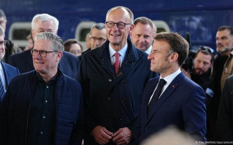 Makron, Merts, Starmer və Tusk Kiyevə gediblər