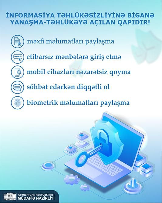 Azərbaycan Ordusunda kibertəhlükəsizliyə və dövlət sirrinin mühafizəsinə dair tədbirlər keçirilir