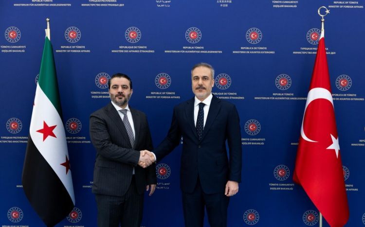 Hakan Fidan Ankarada Suriyanın xarici işlər naziri ilə görüşüb