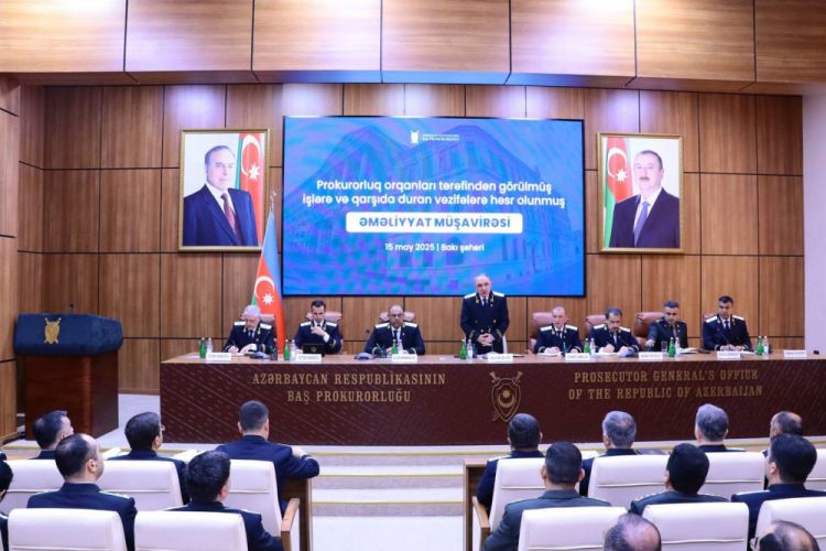 Baş Prokurorluqda əməliyyat müşavirəsi keçirilib, Kamran Əliyev tapşırıqlar verib<font color=red> - FOTOLAR</font>