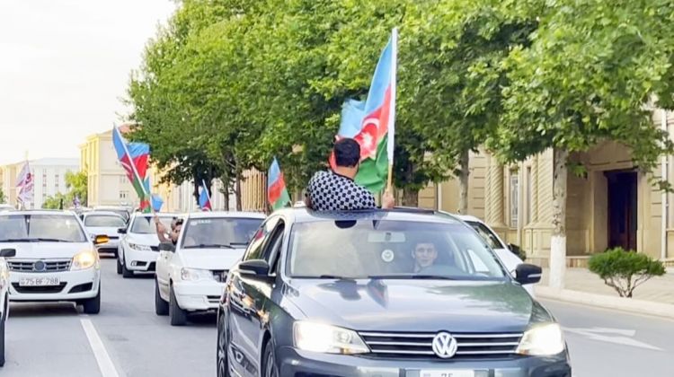Naxçıvanda Araz-Naxçıvana qələbə yürüşü keçirilib