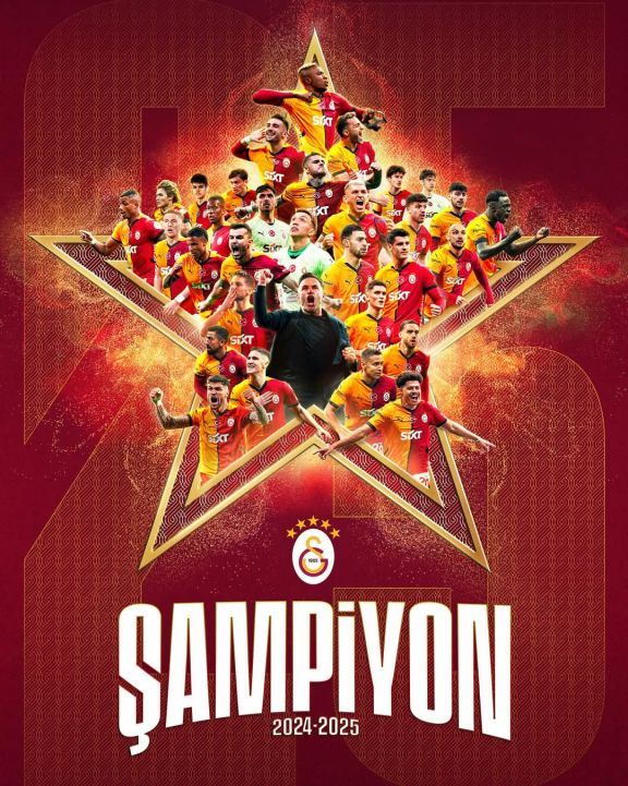"Qalatasaray" 25-ci dəfə Türkiyə çempionu olub