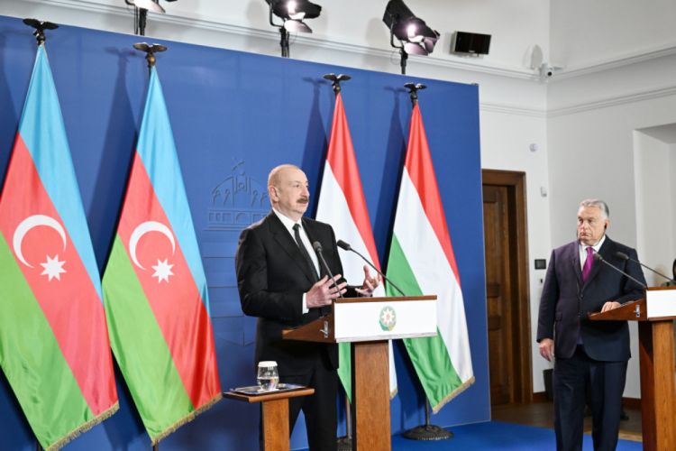Azərbaycan Prezidenti İlham Əliyev və Macarıstanın Baş naziri Viktor Orban mətbuata bəyanatlarla çıxış ediblər<font color='red'> - YENİLƏNİB</font>