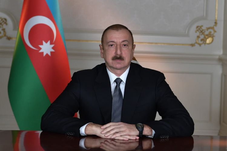 İlham Əliyev Nobel mükafatı laureatı Əziz Sancarın Əlişir Nəvai Beynəlxalq Mükafatı ilə təltif olunması mərasimində iştirak edib