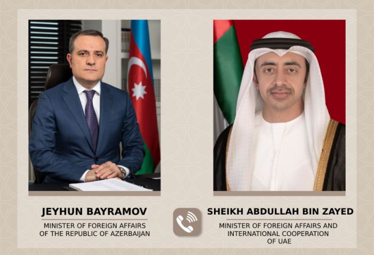 Ceyhun Bayramovun BƏƏ-nin xarici işlər naziri ilə regional məsələləri müzakirə edib