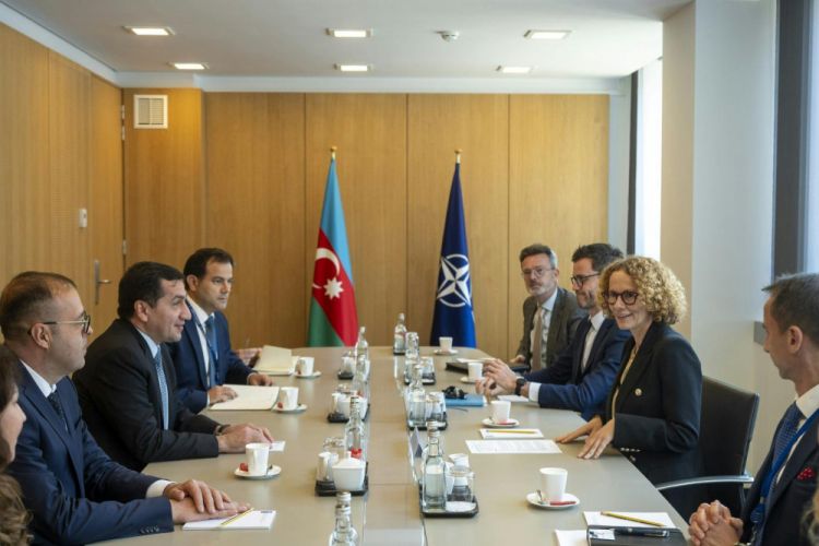 Hikmət Hacıyev NATO baş katibinin müavini ilə görüşüb<font color=red> - FOTOLAR</font>