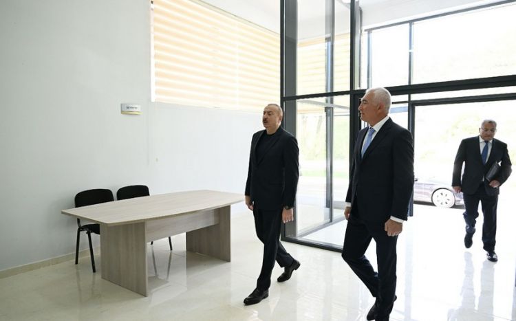 Prezident İlham Əliyev Laçın rayonunun Bəylik kəndinin açılışında iştirak edib<font color=red> - FOTOLAR</font>