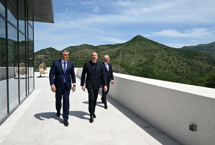 Prezident İlham Əliyev “Laçın” İstirahət Kompleksinin açılışında iştirak edib<font color=red> - FOTOLAR</font>