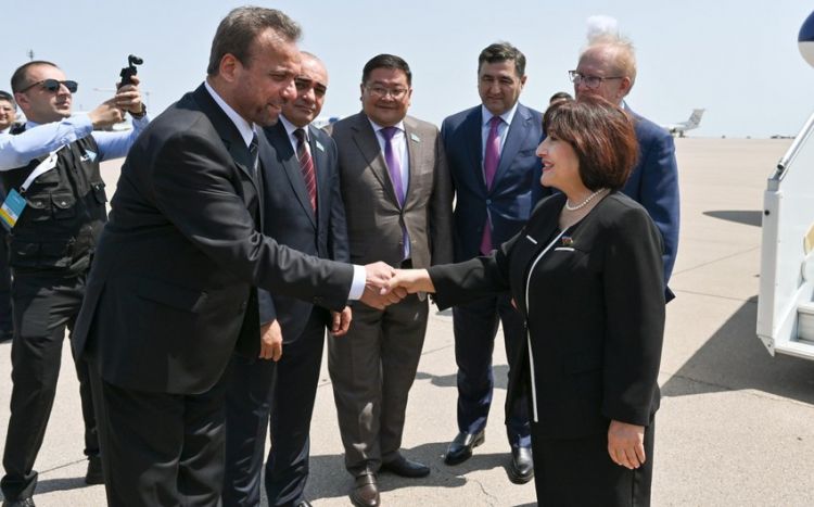 Sahibə Qafarova TÜRKPA-nın Şura iclasında iştirak etmək üçün Qazaxıstanda səfərdədir<font color=red> - FOTOLAR</font>