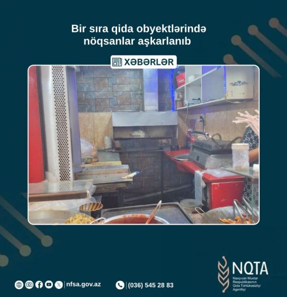 Naxçıvanda bir sıra qida obyektlərinin fəaliyyəti məhdudlaşdırılıb<font color=red> - FOTOLAR</font>