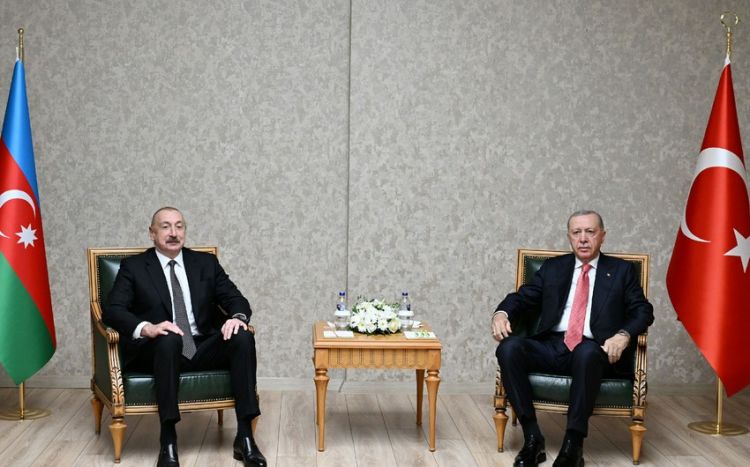 <span style='color:red'>Kahramanmaraşda Azərbaycan Prezidenti İlham Əliyevin Türkiyə Prezidenti Rəcəb Tayyib Ərdoğanla görüşü olub</span>