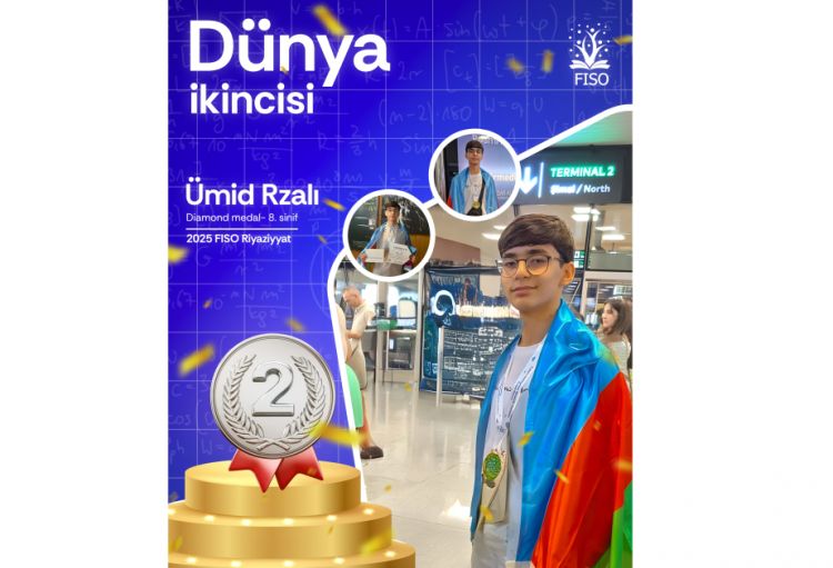 Naxçıvandan olan məktəbli beynəlxalq olimpiadada “Brilyant mükafat” qazanıb