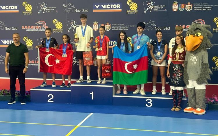 Azərbaycan badmintonçuları beynəlxalq turnirdə qızıl və bürünc medal qazanıblar