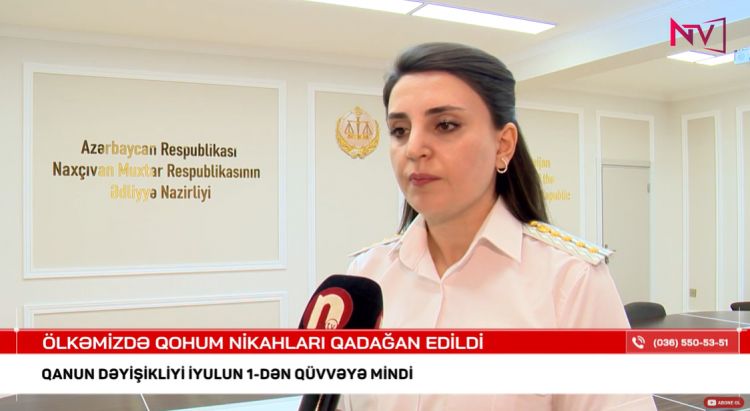  ÖLKƏMİZDƏ QOHUM NİKAHLARI QADAĞAN EDİLİB<font color=red> - VİDEO</font>