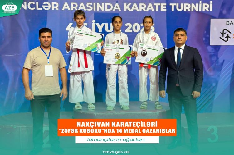 Naxçıvan karateçiləri “Zəfər Kuboku”nda 14 medal qazanıblar<font color=red> - FOTOLAR</font>
