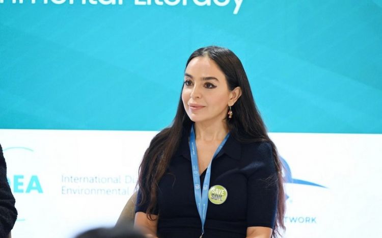 Heydər Əliyev Fondunun vitse-prezidenti Leyla Əliyeva Türkmənistan Xalq Məsləhəti sədrinin qızı Oquldjaxan Atabayeva ilə görüşüb